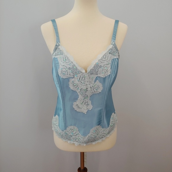 Lane Bryant Other - PLUS NWT CACIQUE LANE BRYANT Lace Up Corset Blue